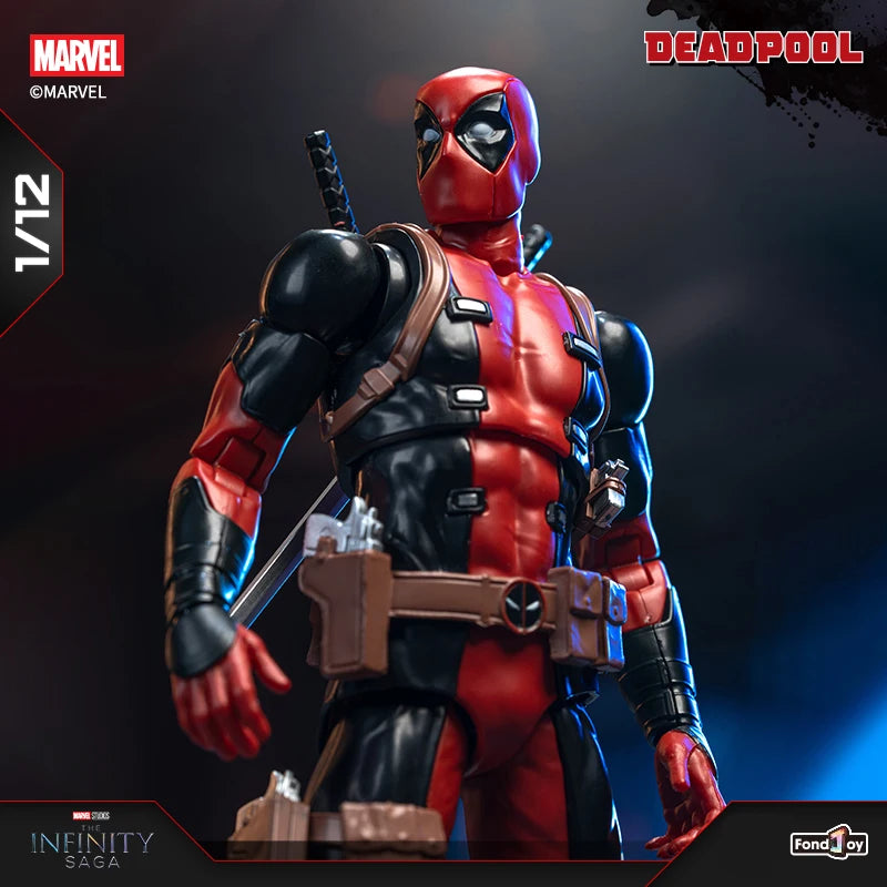 New Fondjoy Deadpool Assembled Model 1/12 Action Figure Movie Characters Collectible Model  PVC Model Toys Boys Birthday Gifts