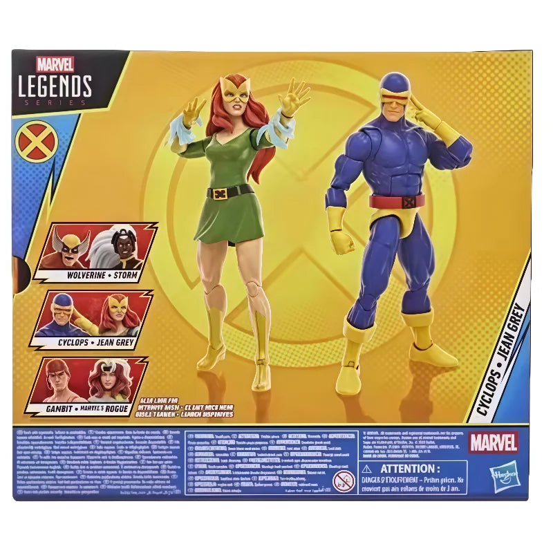 In Stock Hasbro Marvel Legends X-Men 97 Cyclops and Jean Grey 6 Inches Action Figure Model Collect Hobbies Toys Holiday Gift