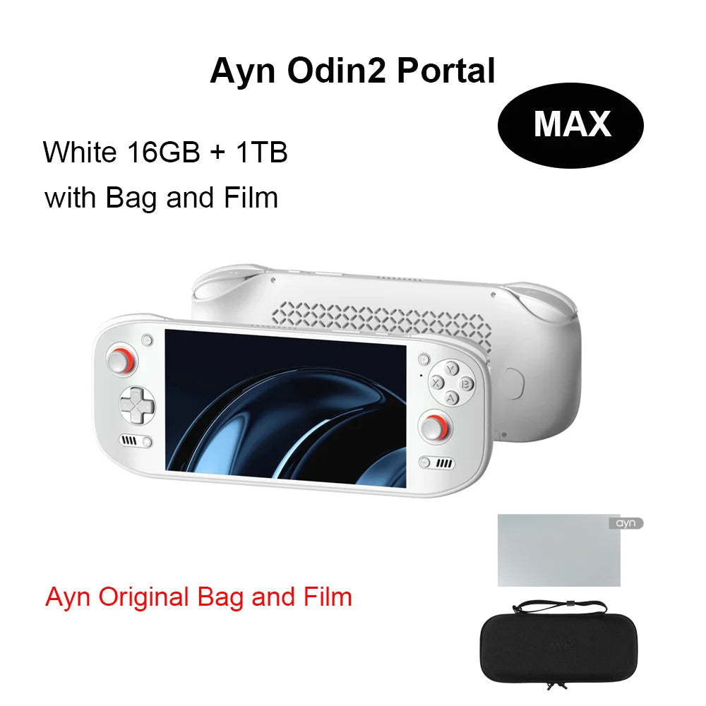 Ayn Odin2 Portal with Bag and Film Handheld Game Console 8Gen2 Base Pro Max Odin2 Portal 7Inch Screen Android Game Console