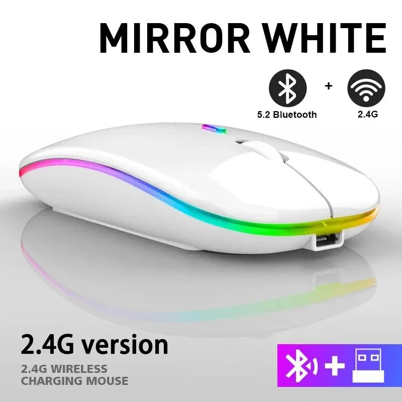 Xiaomi Wireless Mouse Rechargeable Bluetooth Dual-mode Silent LED Backlit Mice rgonomic Gaming Mouse Suitable For Notebooks PC