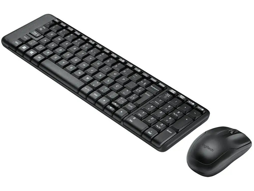 Logitech MK220 USB-Kabelloses Tastatur-Maus-Set – Spritzwassergeschütztes Design, Büro/Gaming/Desktop-Computer/Laptops, Geschenk