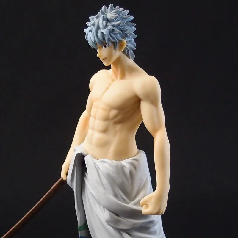In Stock Bandai Original DXF Anime GINTAMA Sakata Gintoki Underpants Ver Battle Version Ver Action Figure Model Holiday Gifts