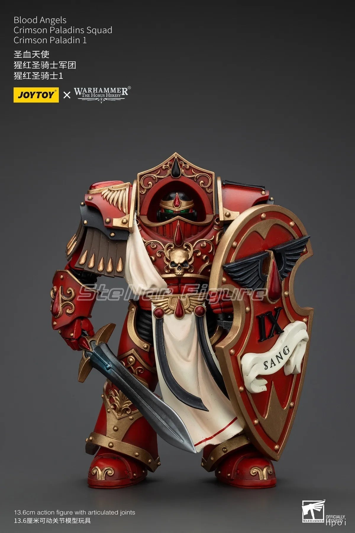 【SF】JOYTOY 1/18 Action Figure Blood Angels Crimson Paladins Squad Crimson Paladin 1 Model Toys Gifts Collection Ornaments