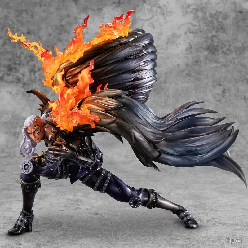 Original MegaHouse P.O.P ONE PIECE “WA-MAXIMUM” The Pirate Group of Hundreds of Beasts KING Anime Characters Model Statue