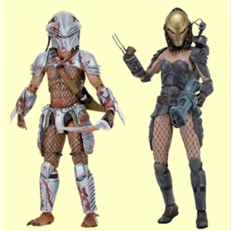 AVP Alien vs Predator Action Figure Machiko Noguchi Hornhead Predator Figures PVC Collection Model Toys 15-20cm
