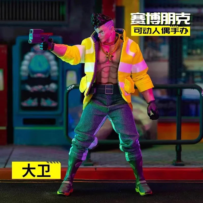 Original Jada Cyberpunk: Edgerunners Figur David Martinez Actionfiguren Lucy Kushinada Figur Modell Puppe Sammlerstück Geschenk