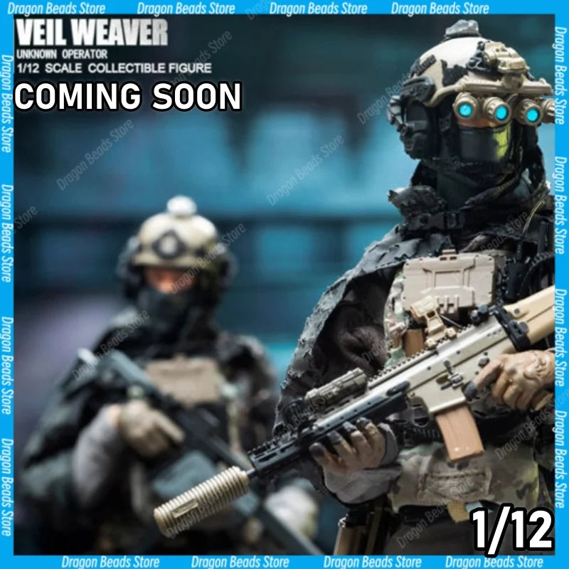 In Stock! HASUKI 1/12 Black Ops SA04 Night Weaver WM-07 Action Figure Figure Soldier Model Gift Collection