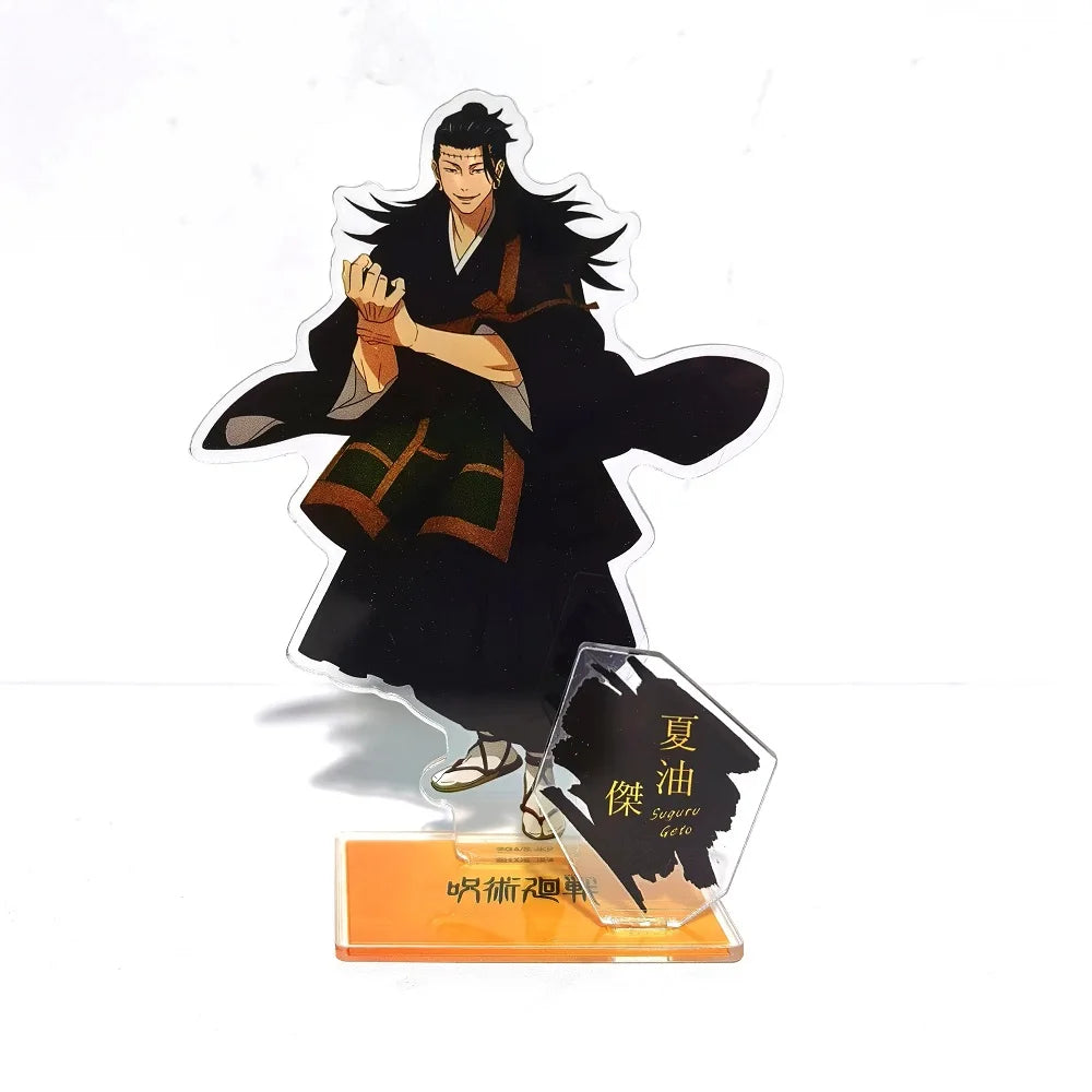 Anime Jujutsu Kaisen Gojo Satoru Geto Suguru Megumi Yuji Nobara Ieiri Shoko Acrylic Stand Doll Game Figure Model Plate Cosplay