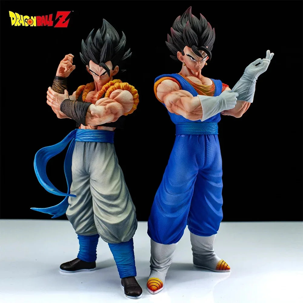 Anime Dragon Ball Z Figure Vegetto Gogeta Action Figure Two Heads Replacable PVC Statue Model Collection Gifts
