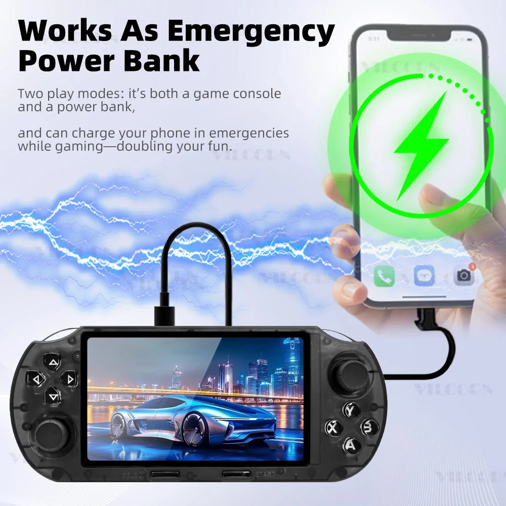 SF3000HD Retro Handheld Game Console 4.5 inch Pocket Video Game Player [with HD Cable] Support TV Output Arcade Game Console