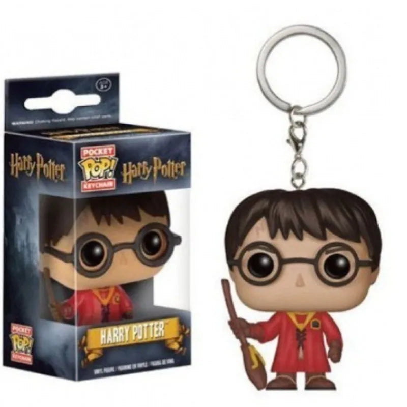 Funko Pocket Keychain Toy Hermione Granger Dobby Dumbledore Malfoy Ginny Ron Hedwig Snape Voldemort Luna Pocket Pop Key Ring Toy