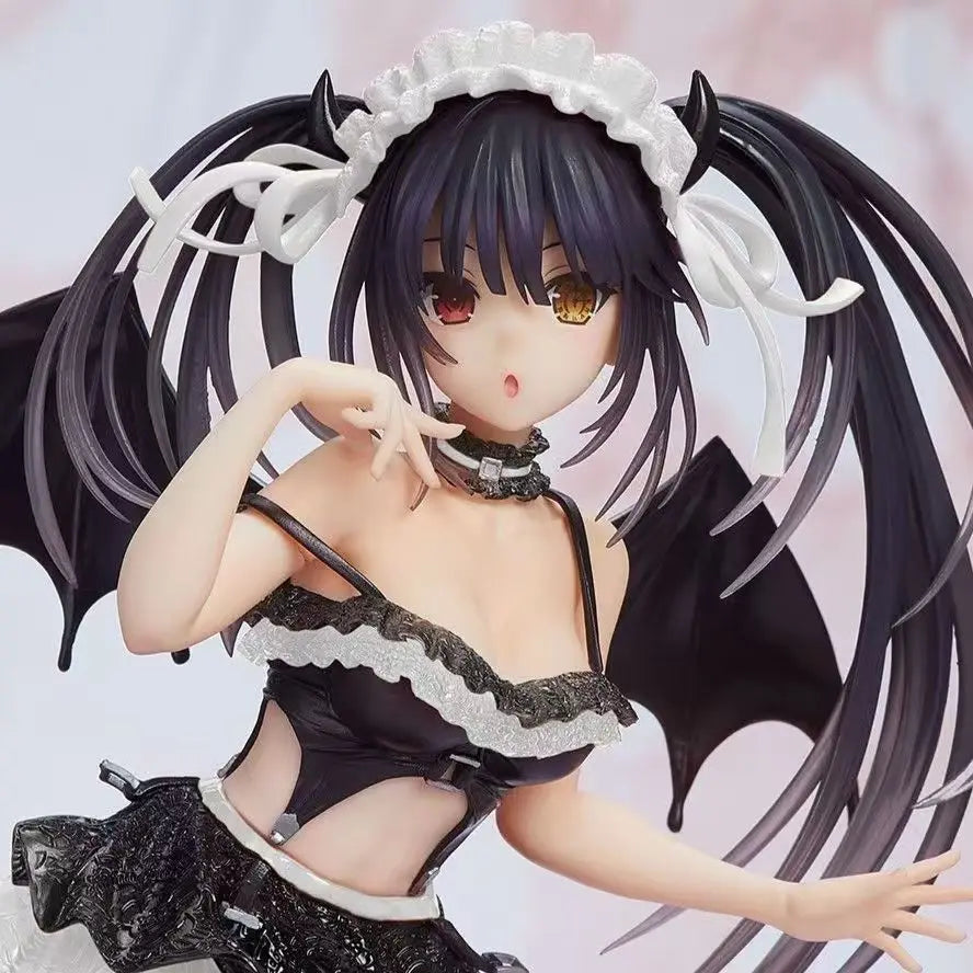 ДАТА НА ЖИВО Аниме Фигурки Токисаки Куруми и Кошмарни Фигурки Кукла Дяволски Костюм Крила Модел Екшън Фигурка Играчка за Деца Коледа