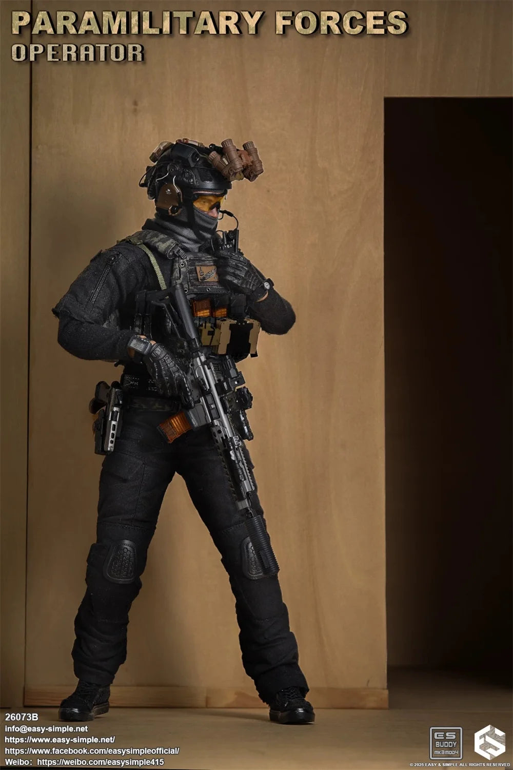 Scale 1/6 For Sale Easy&Simple ES 26073B ES 26073 FOG Soldier Doll Unit Operation Full Set Moveable Action Figure About 12" Gift