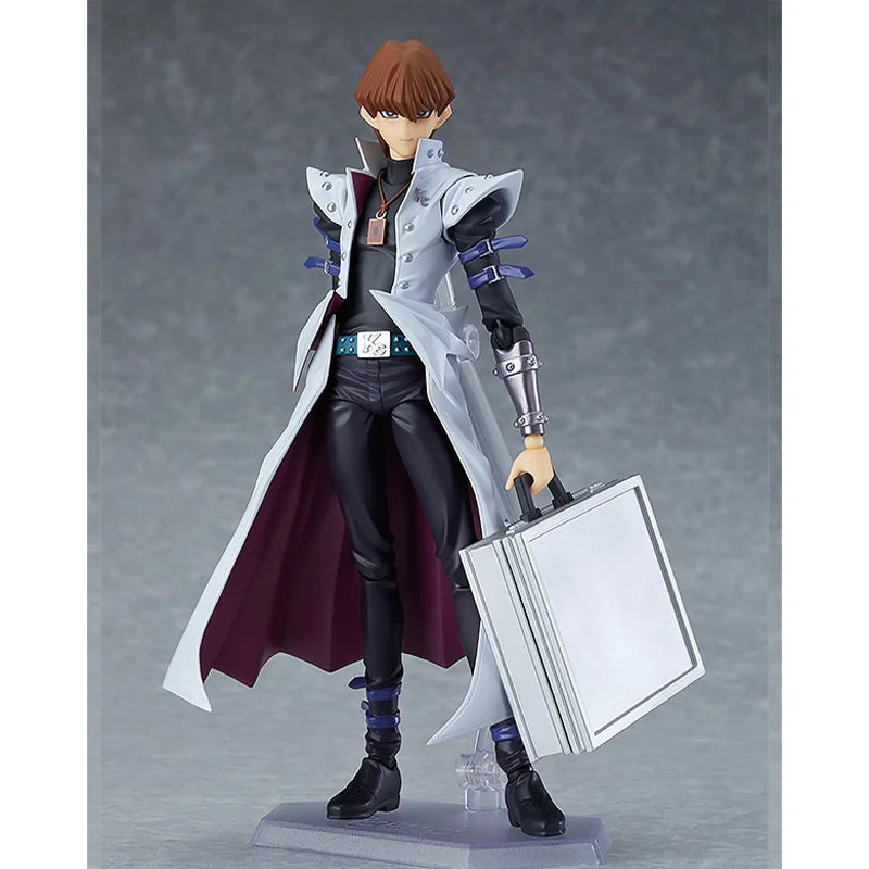 100% Original Figma 372 Yu Gi Oh Duel Monsters Seto Kaiba In Stock Anime Action Collection Figures Model Toys