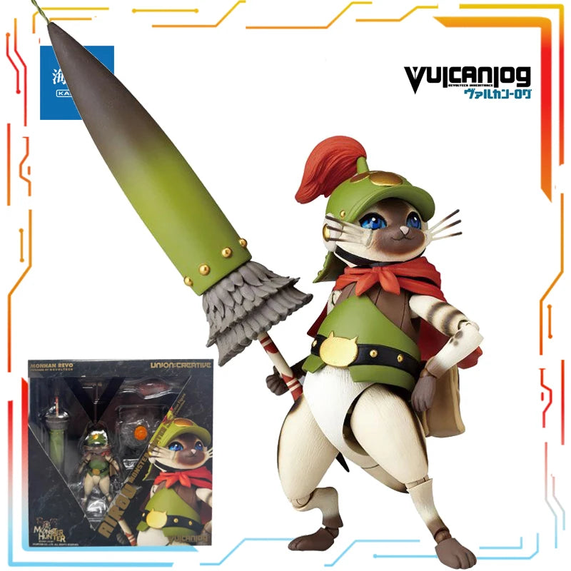 KAIYODO Original Finished Product Movable Vulcanlog Series Monster Hunter Anime Action Model Toys Collectible Gifts for Friend