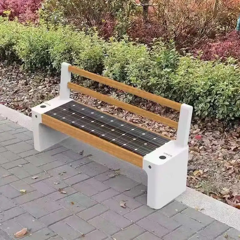 Benches Outdoor Garden Park Advertising Solar Smart Bench