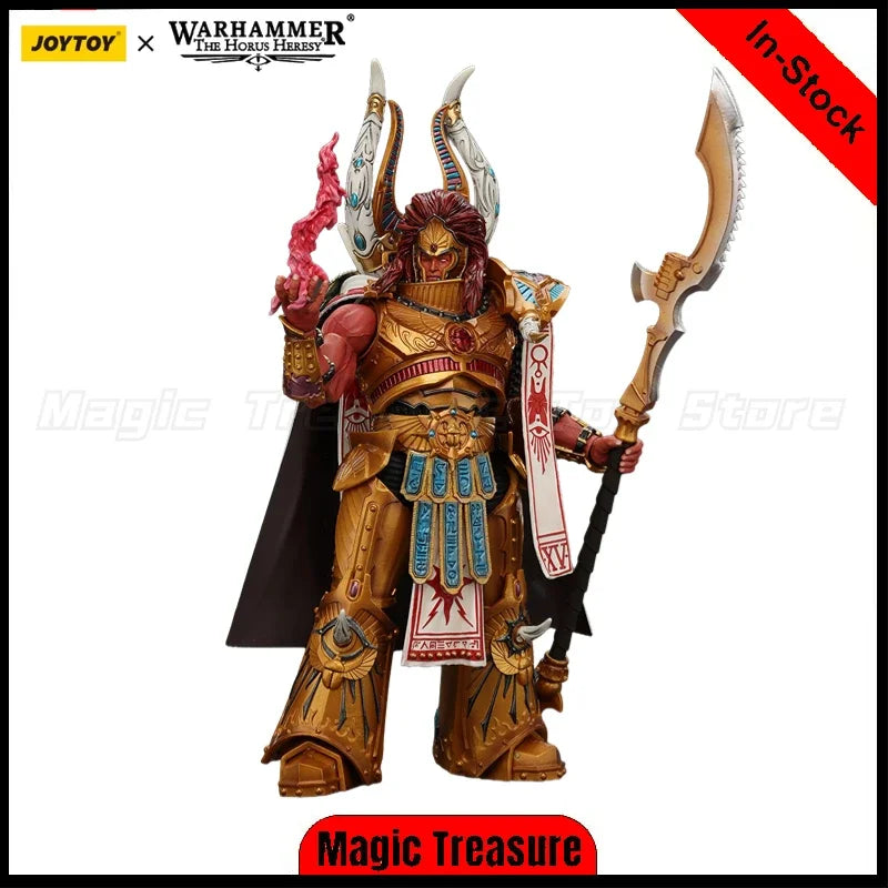 【In Stock】JOYTOY Warhammer 40K The Horus Heresy Thousand Sons Magnus The Red Primarch of The XVth Legion 1/18 Action Figure