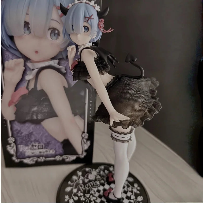 В наличност Taito Precious Figure Rem Pretty Tenshi Ver. Re:life in A Different World From Zero 23Cm Doll Anime Model Toys