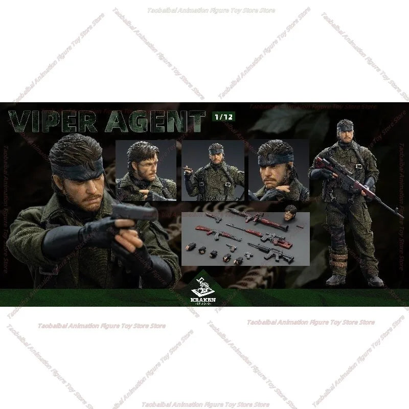 KRAKEN STUDIO Viper Agent 1/12 Movable Soldier Figure Gift Collection