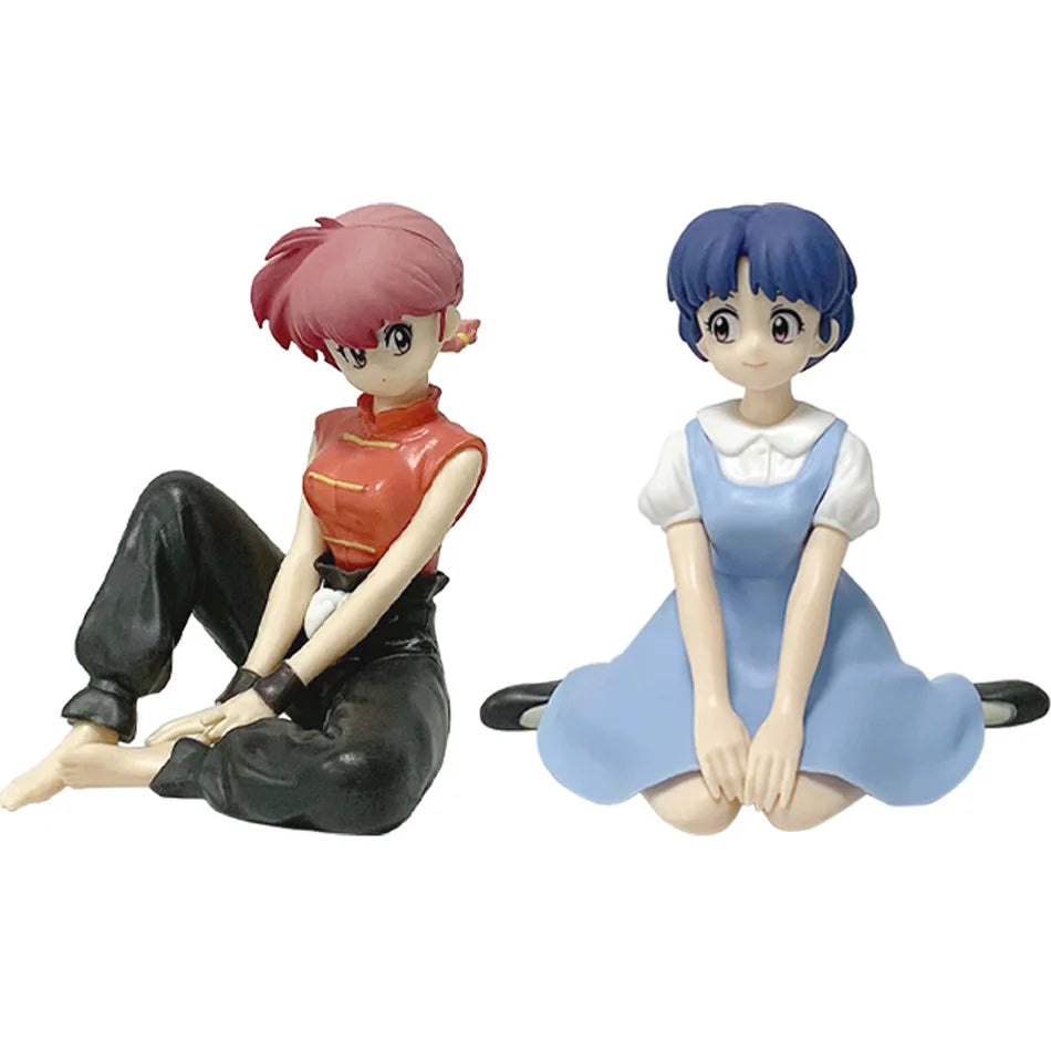 Original BANDAINAMCO BANPRESTO Ranma 1/2 Relax Time Shampoo Tendou Akane Ranma PVC Figure Model Collector Figurine Toys Gift