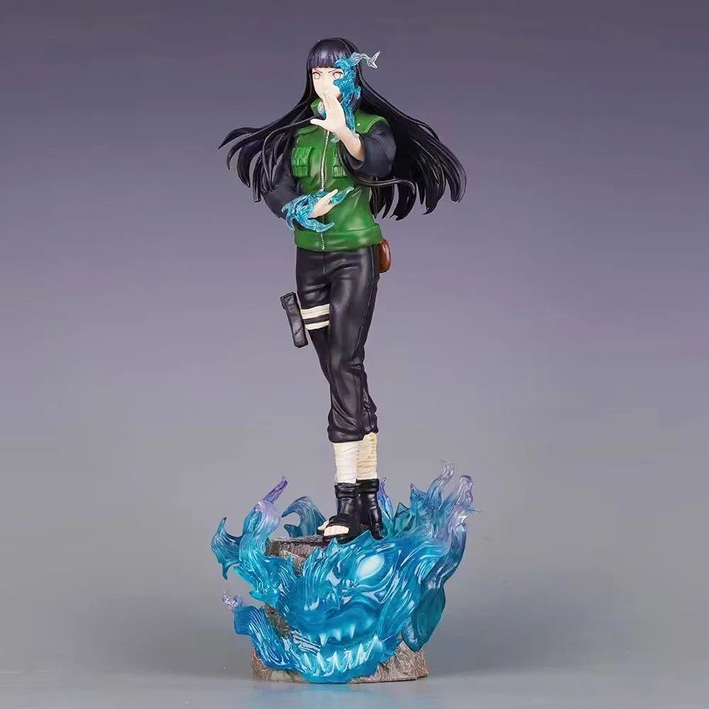 34cm/13.39in Anime NARUTO Figure Hyuga Hinata Action Figures Pvc Statue Desktop Ornamen Collection Model Toys Gifts