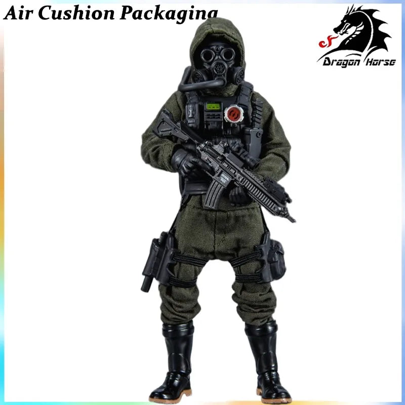 DRAGON HORSE Genuine SCP Mobile Task Force D-level Personnel Are Lucky Mole Red Right Biochemical Corps Action Figures Model Toy