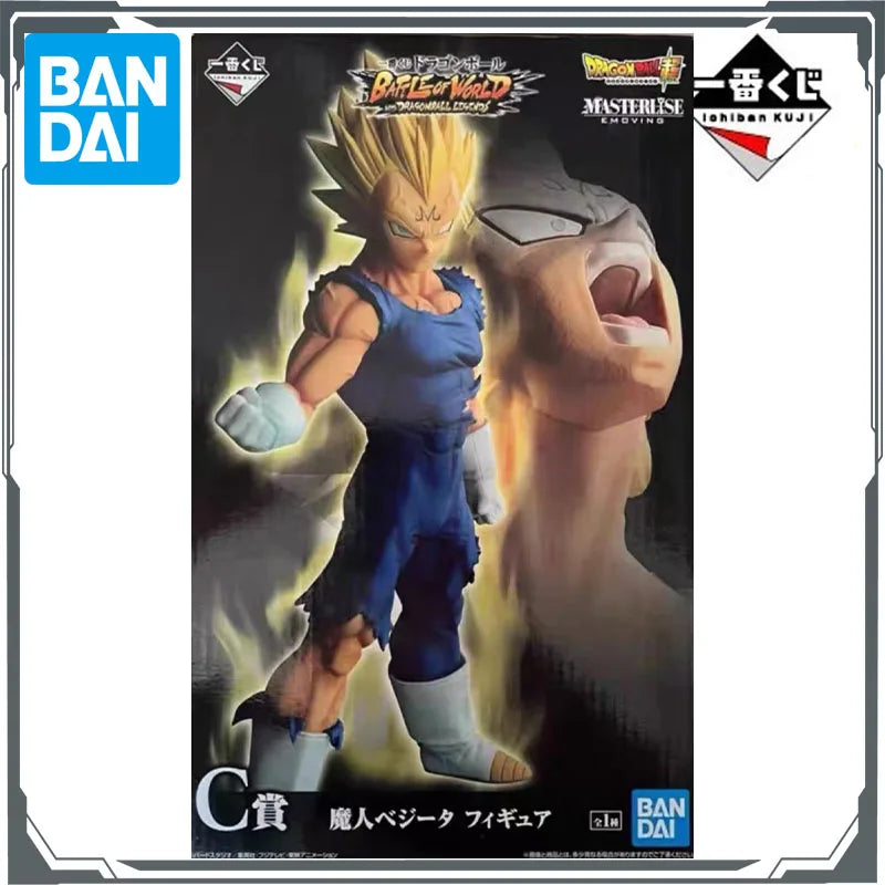 BANDAI Original BANPRESTO Super Saiyan 4 Goku Prize B&Angel Wukong&Majin Vegeta Anime Action Figures Toys for Boys Christma Gift