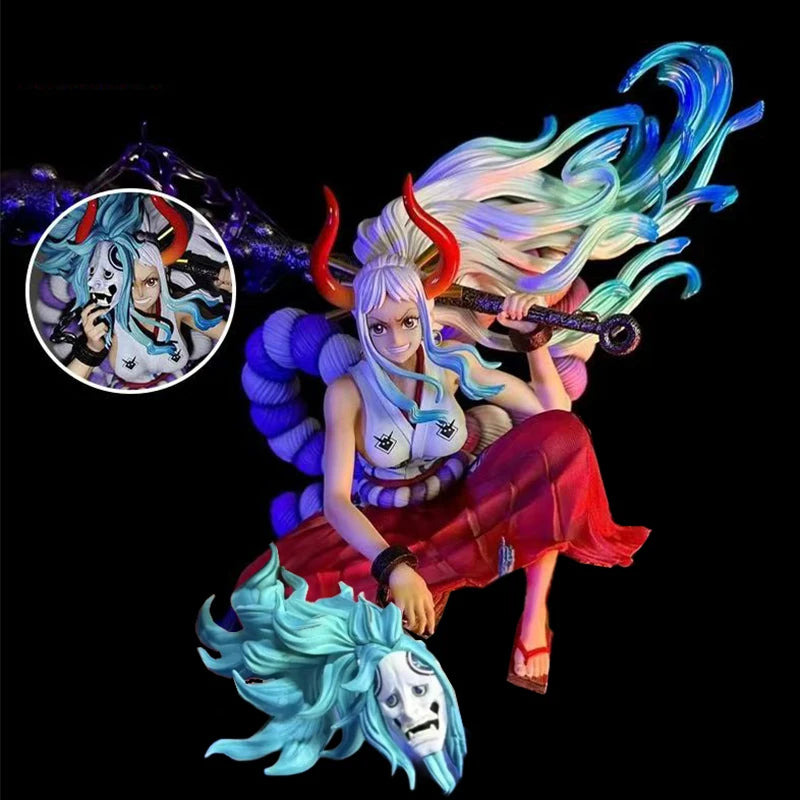 Anime One Piece Yamato Figurine GK Kaidou Daughter Yamato Action Figures Warring Statue PVC Collection Model Dolls Ornament Toys