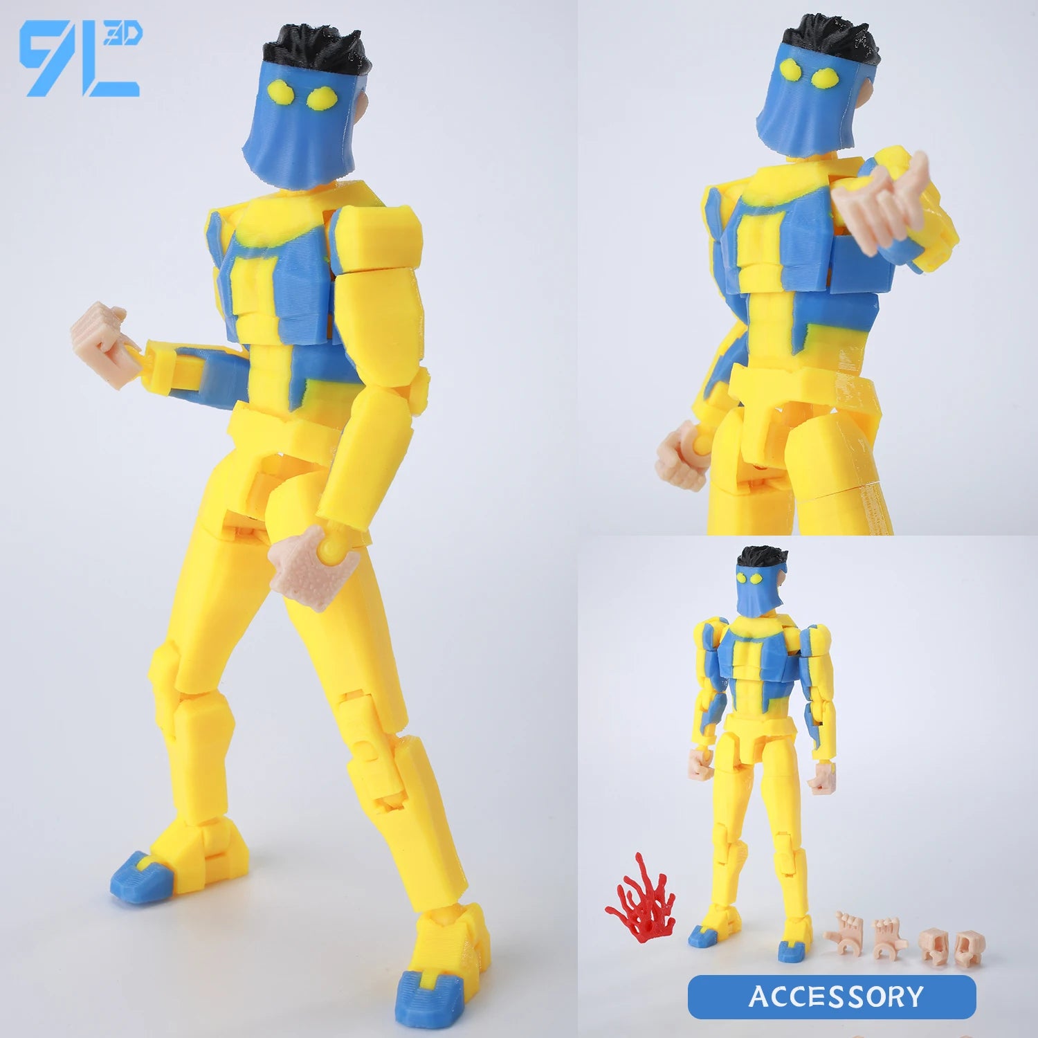 9L3D Dummy13 Unbesiegbarer Omni-Man-Verrat Anime Mehrgelenk-Shapeshift-Spielzeug Kampf-Actionfiguren Freundgeschenk Lucky Titan13