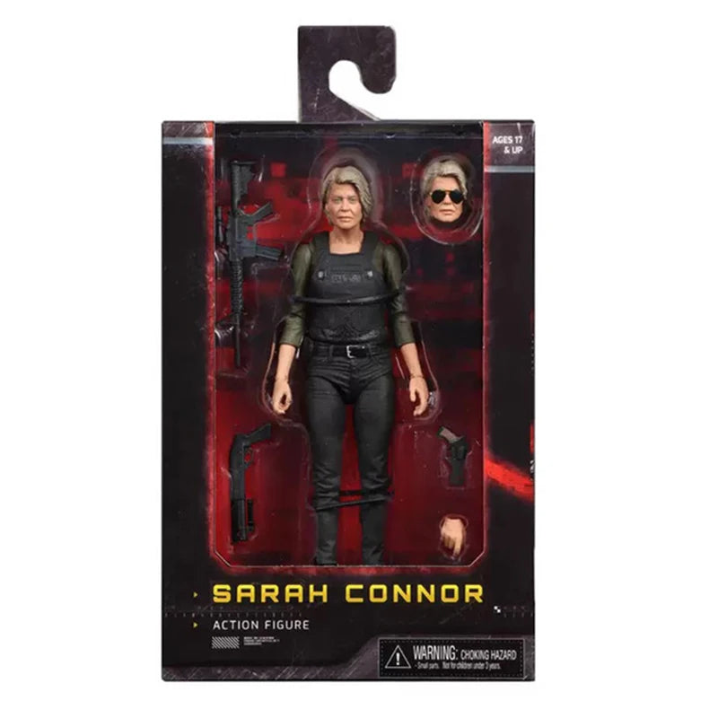 NECA Sarah Terminator Figure 2 Judgment Day T-800 Arnold Schwarzenegger Dark Fate Sarah Connor Action Figure Model Toy Gifts