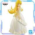 In Stock Bandai Original Genuine Banpresto Monogatari Series Oshino Shinobu Wedding Dress EXQ Figure 21cm Collections Model Toys
