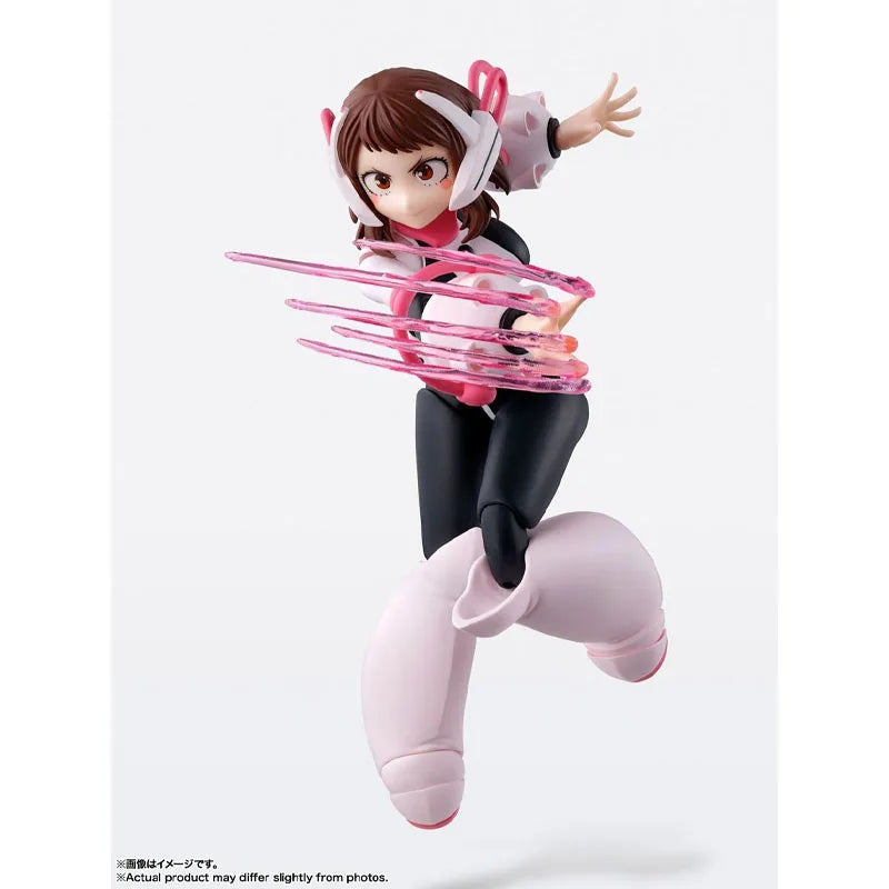 In Stock Genuine Bandai My Hero Academia Model Kit SHF Ochaco Uraraka Anime Action Figure Collection Finished Model Toys Gifts