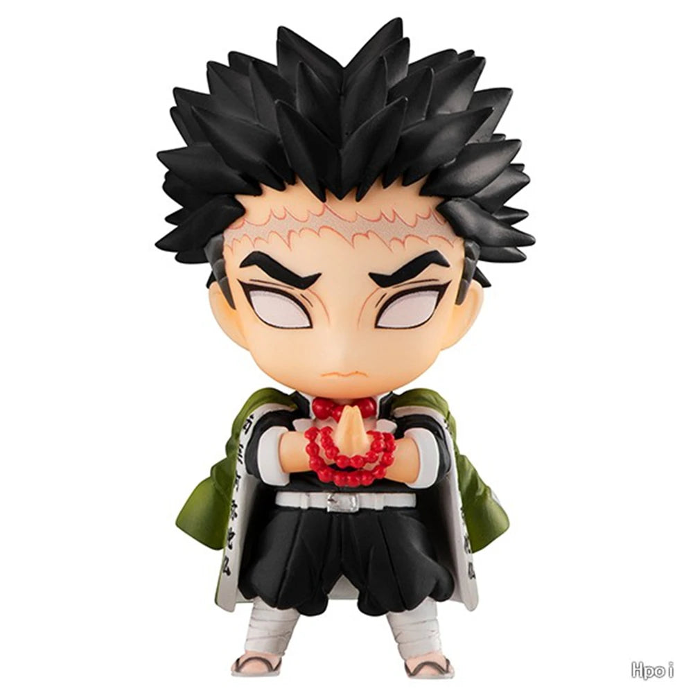 11cm Demon Slayer Kimetsu no Yaiba Anime Figure Kanroji Mitsuri Action Figures PVC Shinazugawa Sanemi Figurine Collection Toys
