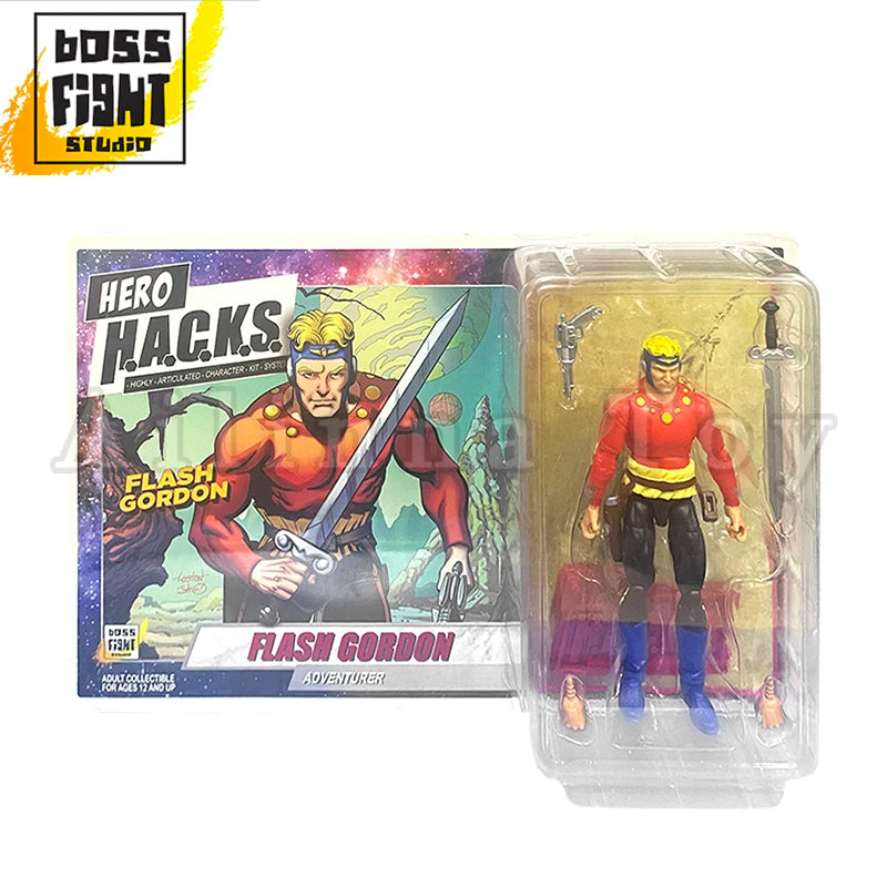 BFS 1/18 3.75inch Action Figure Vitruvian H.A.C.K.S Series Flash Gordon Comic Ming the Merciless Hero Anime