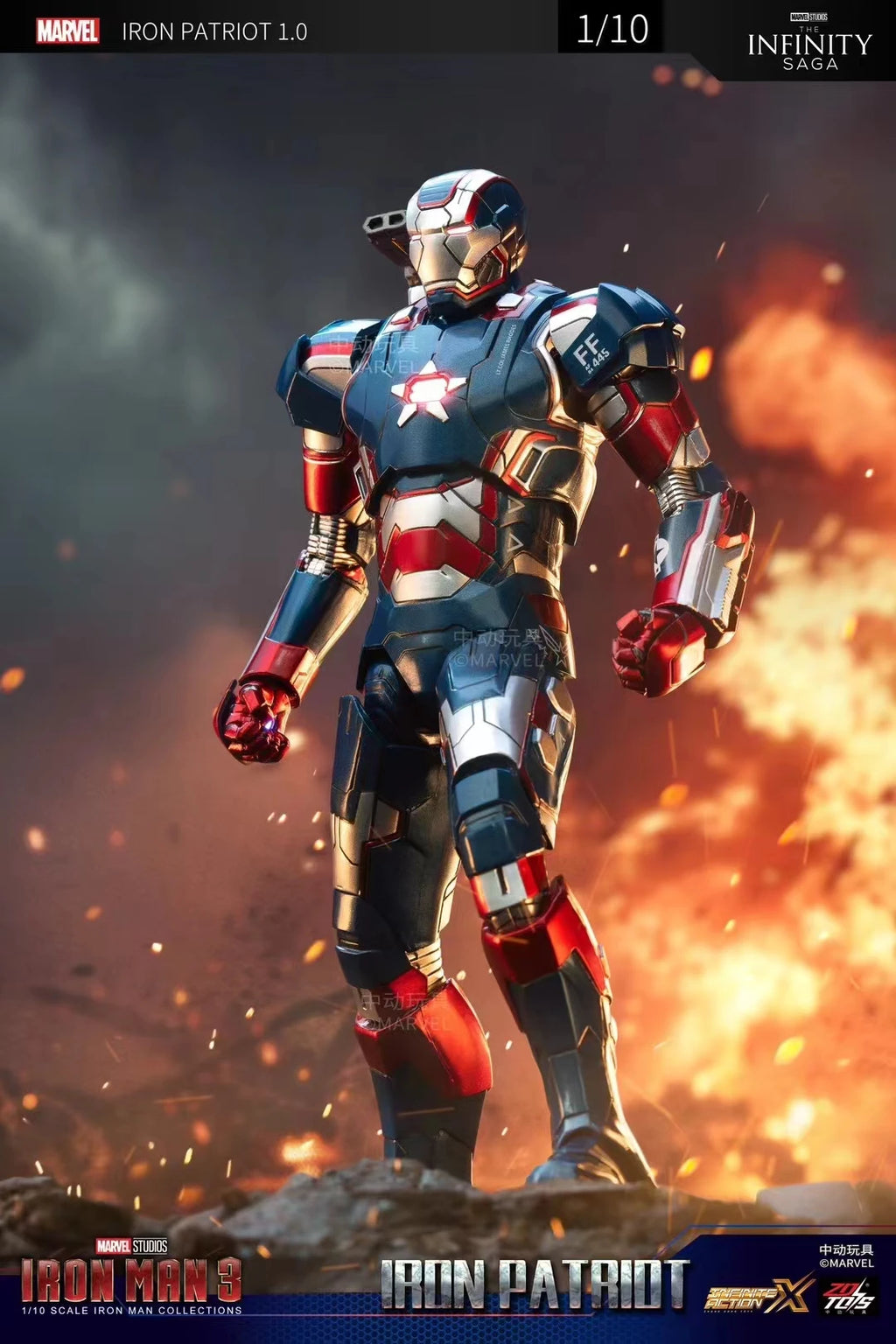 1/10 Original ZD Toys Iron Man MK2 War Machine2.0 MK16 MK11 MK24 MK35 MK47 Tony Stark Collection Model Action Figure Kids Toys