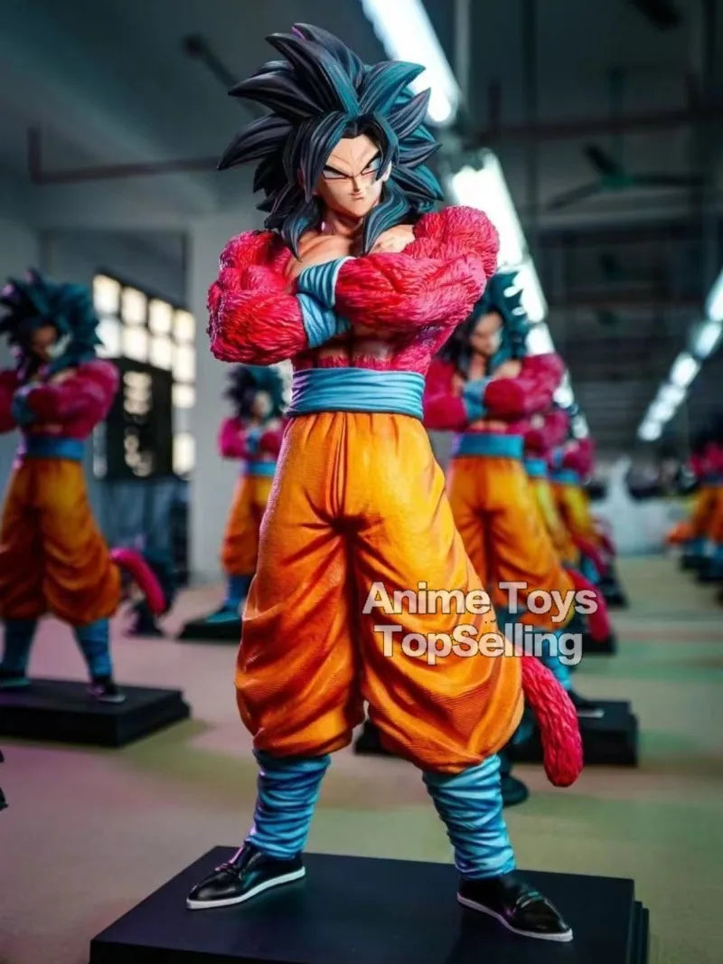 Anime Dragon Ball Figure Super Saiyan 4  Son Goku Statue PVC Collection Model Toys Gifts