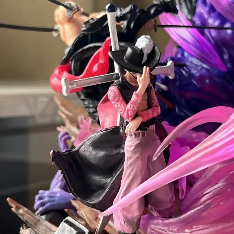 24 cm One Piece Anime Figuren Zoro Gk Figurine Onigashima König der Hölle Actionfigur PVC Statue Modell Dekoration Geschenk Spielzeug