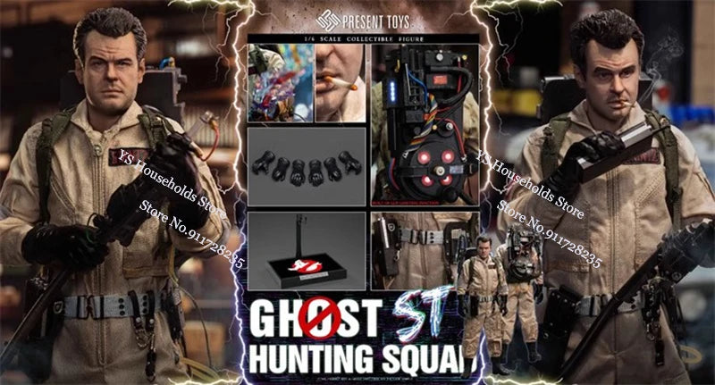 PRESENT TOYS PT-sp77 PT-sp78 1/6 Collectible ST SP Man Agent Action Figure Ghost Hunting Squad 12" Full Set Soldier Model