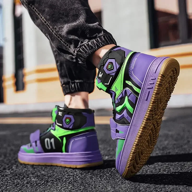 Machine No. 1 EVA men's anime sports shoes high-top casual sports vulcanized shoes outdoor autumn and winter Christmas gifts