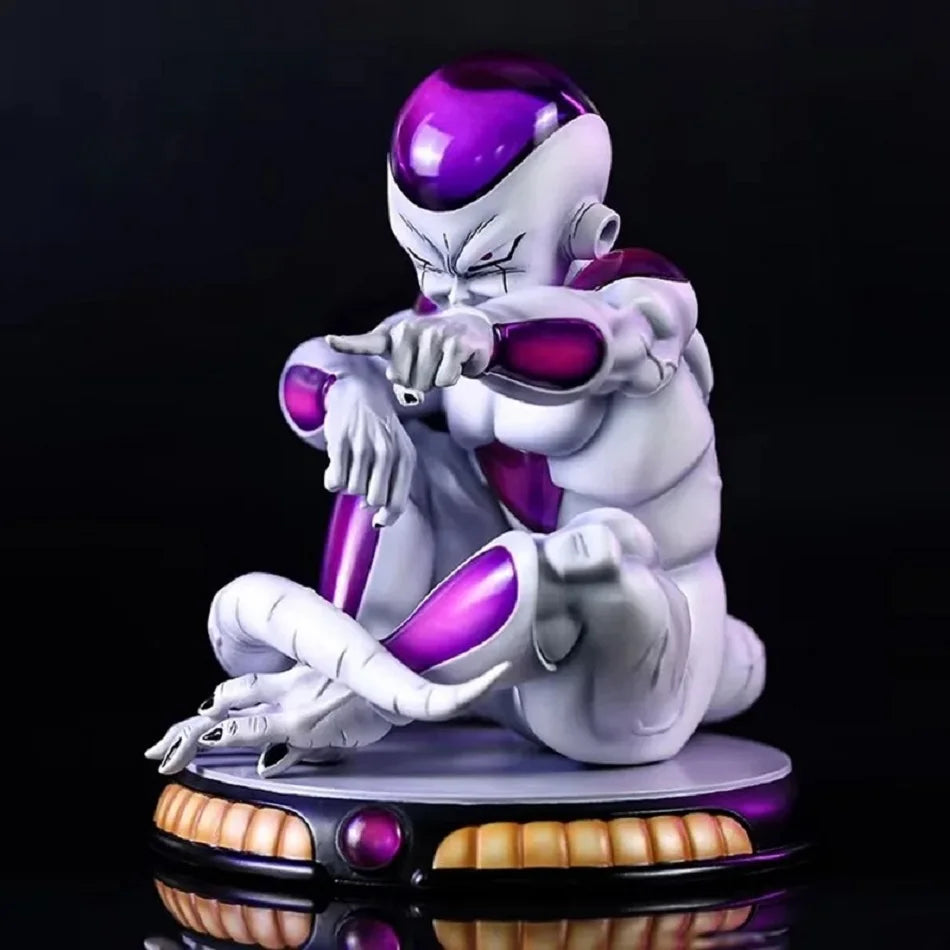 Dragon Ball Z Freeza Sit Ver Actionfigur Modelo Brinquedos Auto-Ornament Schreibtisch-Ornament-Kollektion Modell Puppenspielzeug Geschenk, 13 cm