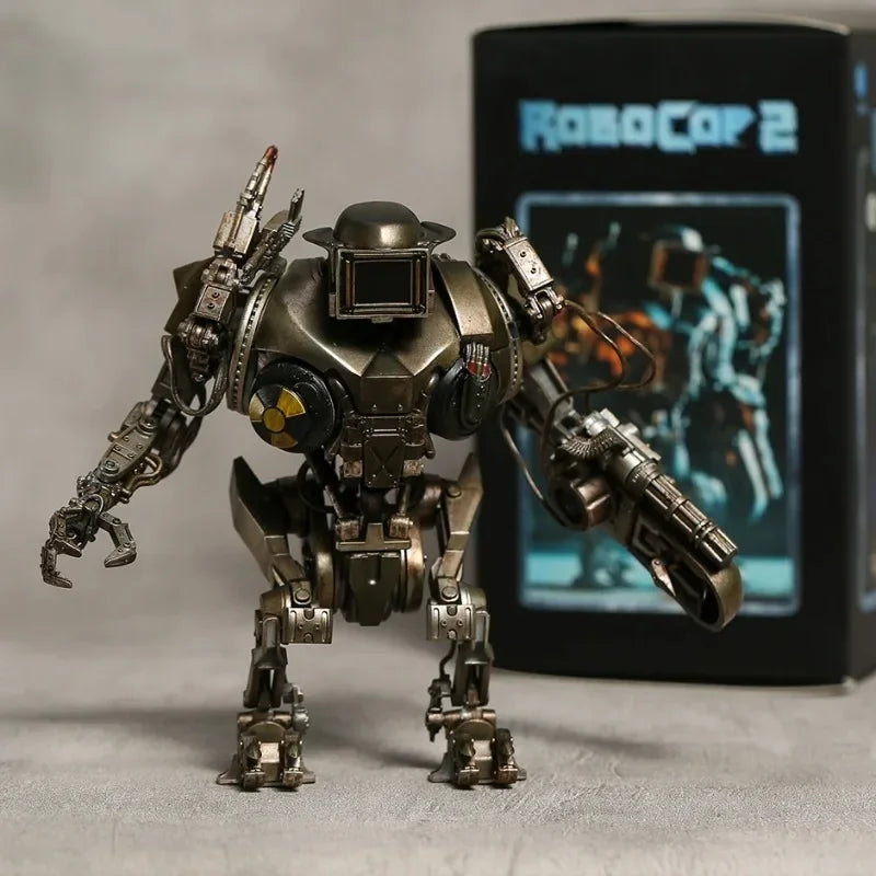 Hiya Toys ROBOCOP 2: Battle Damage RoboCain 1:18 Scale 5 Inch Action Figure Anime Model Toys for Boys Gifts Original Box