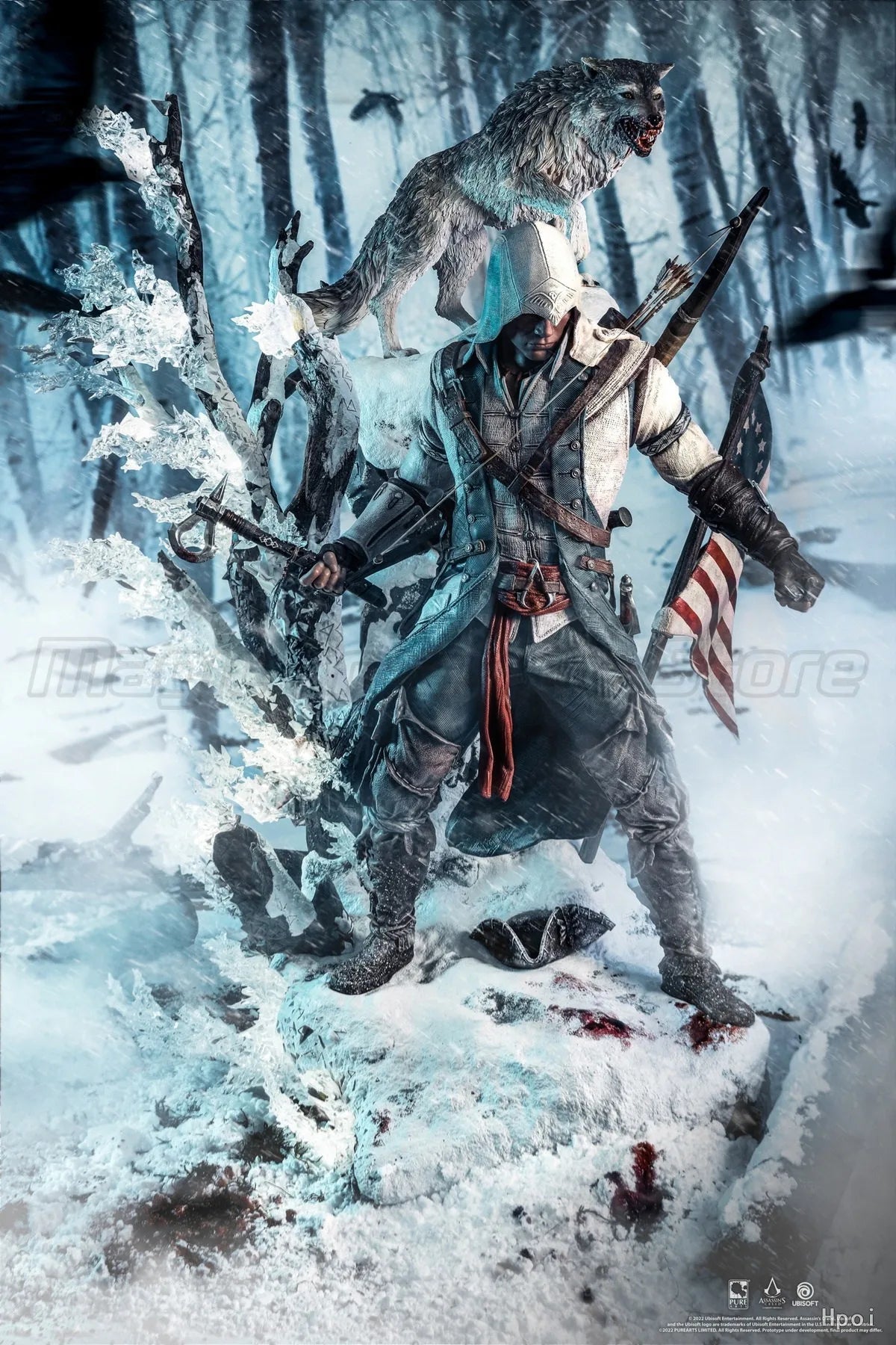 【MT】Original PURE ARTS Assassin's Creed III Connor Kenway 1/4 Action Figure Toy Collection
