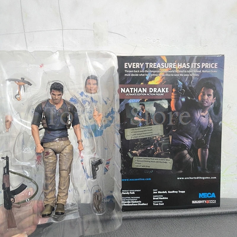 NECA Uncharted 4 A thief's end NATHAN DRAKE Action Figure Model Toys Collectable Doll Creative Birthday Gift