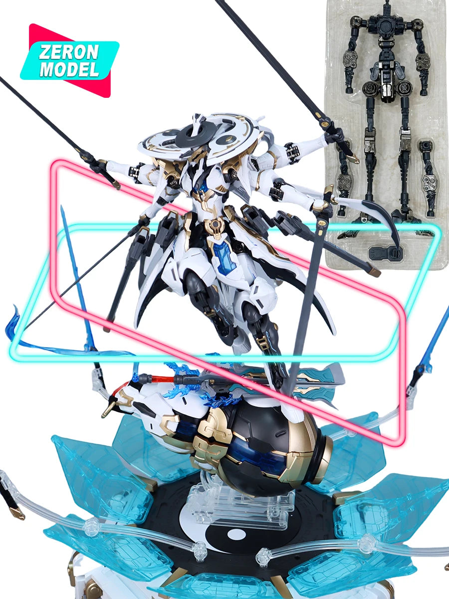 SUNDAY HOBBY Xiao Yao Zi Mechanical Gourd 1/100 22cm Alloy Skeleton Assembly Model With Collectible Robot Toy