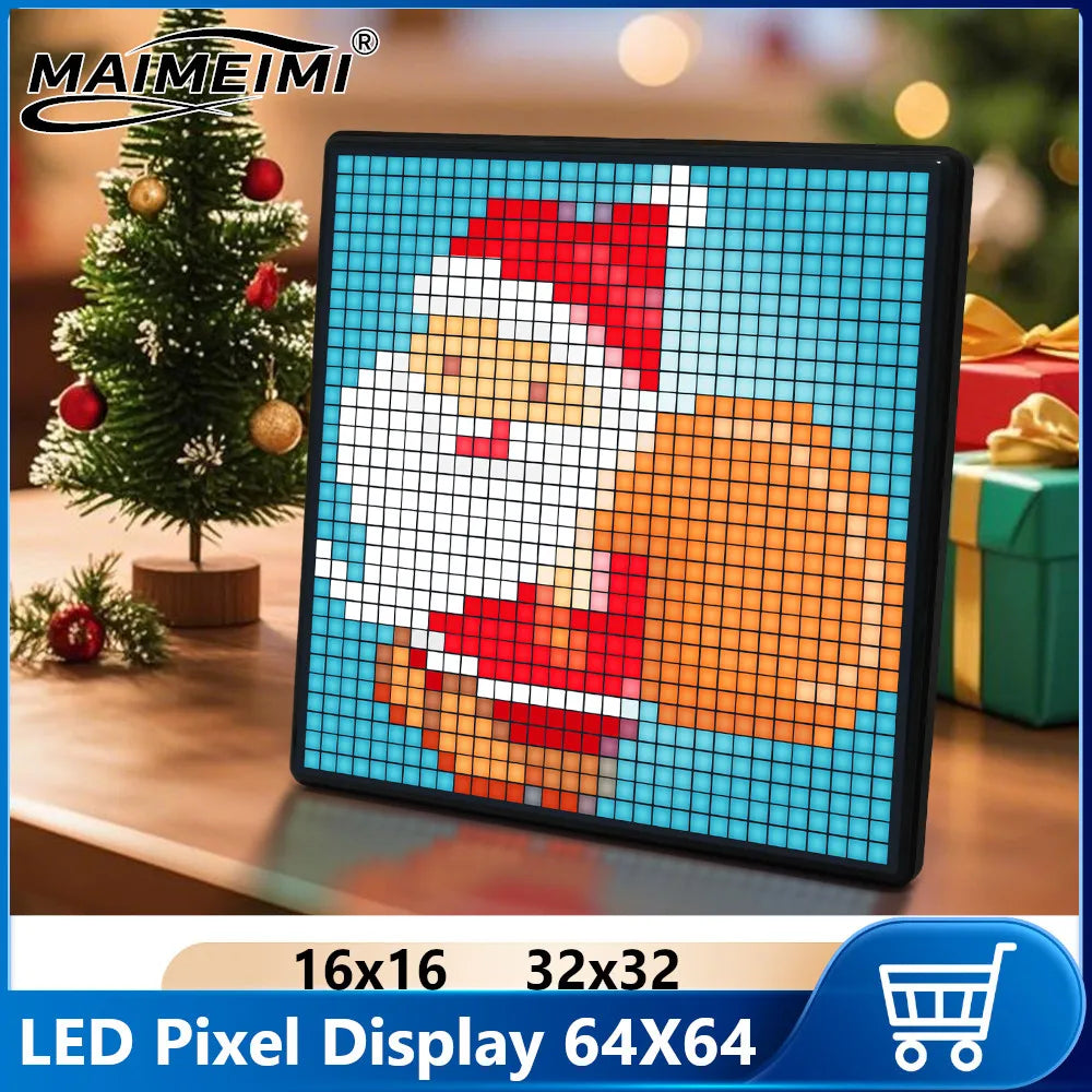 64X64 Smart LED Pixel Display RGB DIY Programmierbare Pixel APP Control Art Display Kreative Animationen Für Gaming Room Decor 