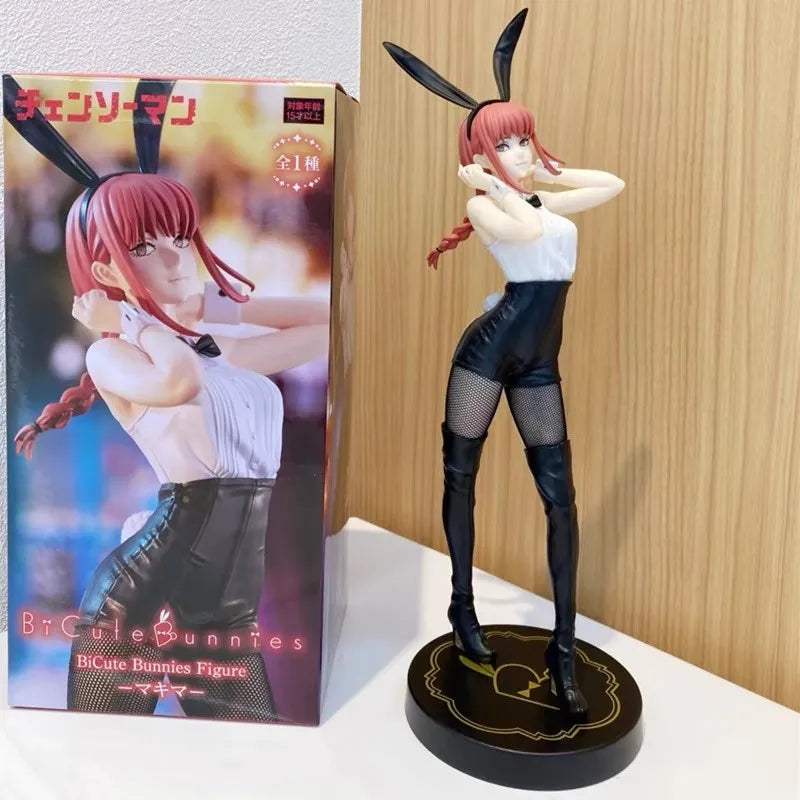 Keine Box, Aktionspreis 2024, japanische Original-Anime-Figur Makima Bunny Ver., Actionfigur, Sammlermodell, Spielzeug für Jungen