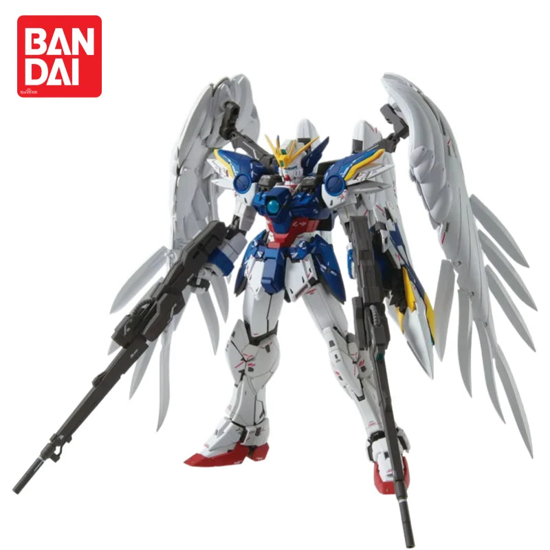 Bandai Mg 1/100 Wing Zero Custom Ew Ver. Fallen Angel Ka Edition Gundam Plastic Model Mecha Warrior Figure Educational Toy