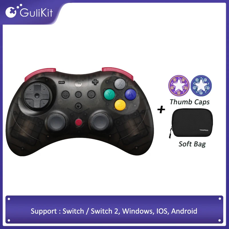 GuliKi Elves 2 Pro Wireless Controller with Hall Joysticks for Nintendo Switch / Switch 2 Android / IOS /Windows Gamepad