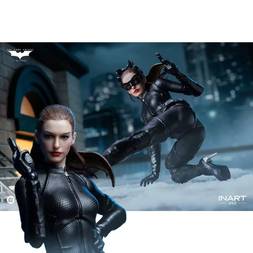 In stock INART 1/12 Batman The Dark Knight Rises Catwoman Bale Eternal Fight Hero 6Inch Action Figure Model Collection Gifts
