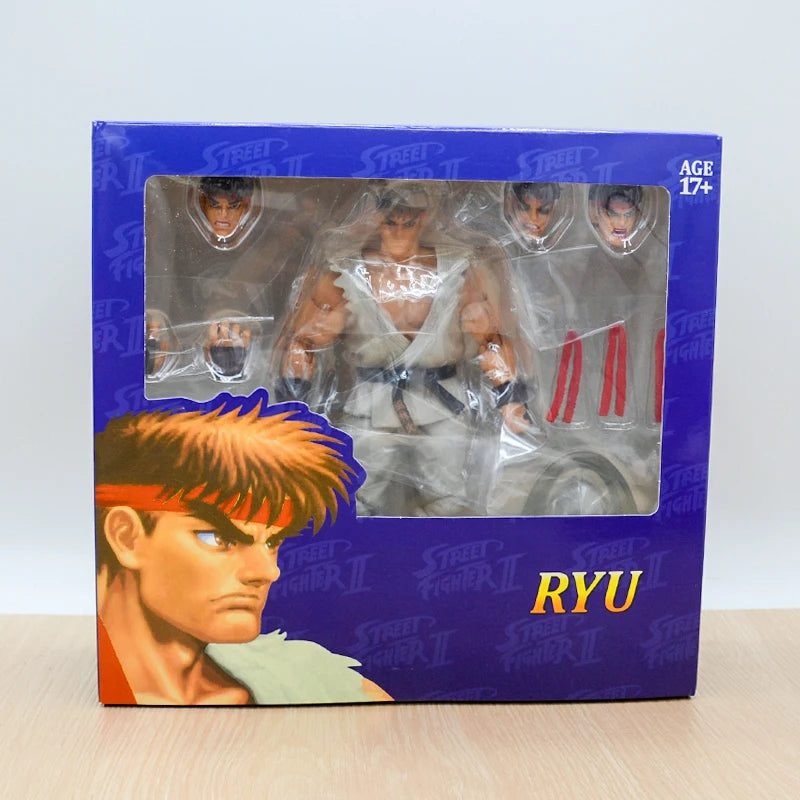 19cm Guile Anime Game Figure Street Fighter II: The Final Challengers Ken Masters/Ryu Action Figure Storm Collectibles Model Toy
